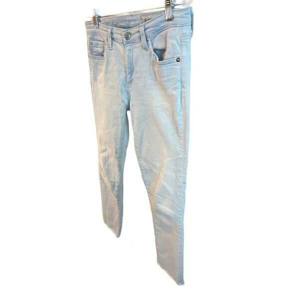 Adriano Goldschmied Prima Crop AG ED Denim Cigarette Cropped Pants Sz 27R - Picture 3 of 14